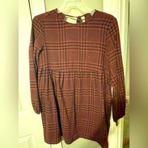 Plaid long-sleeve dress, Wild Fable (M)